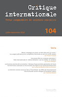 Critique internationale, no 104